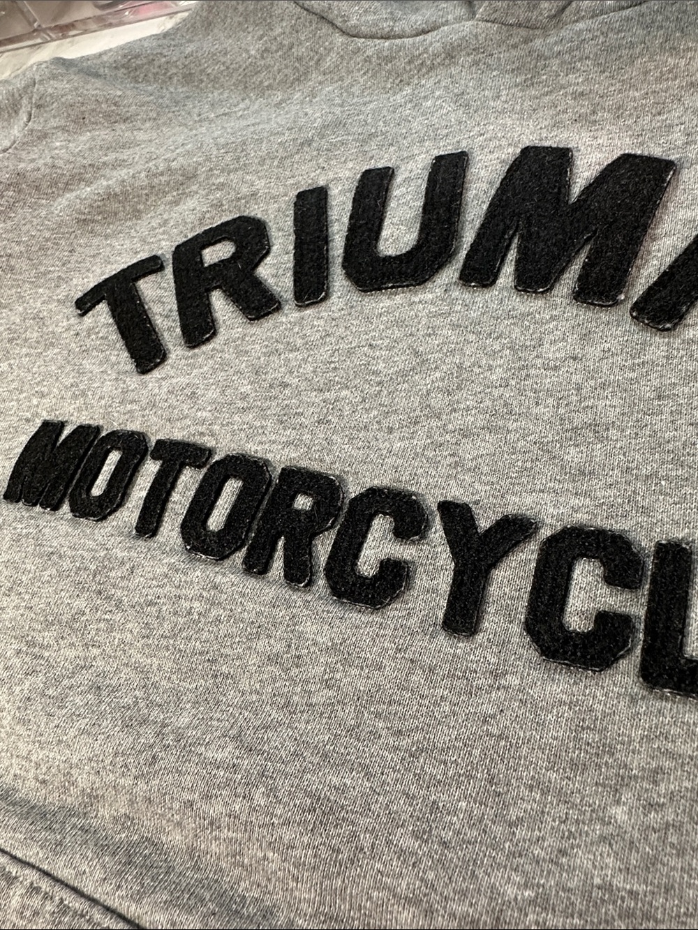 Triumph Motorcycles Grey Hoodie Sweatshirt - Picture 7 of 7